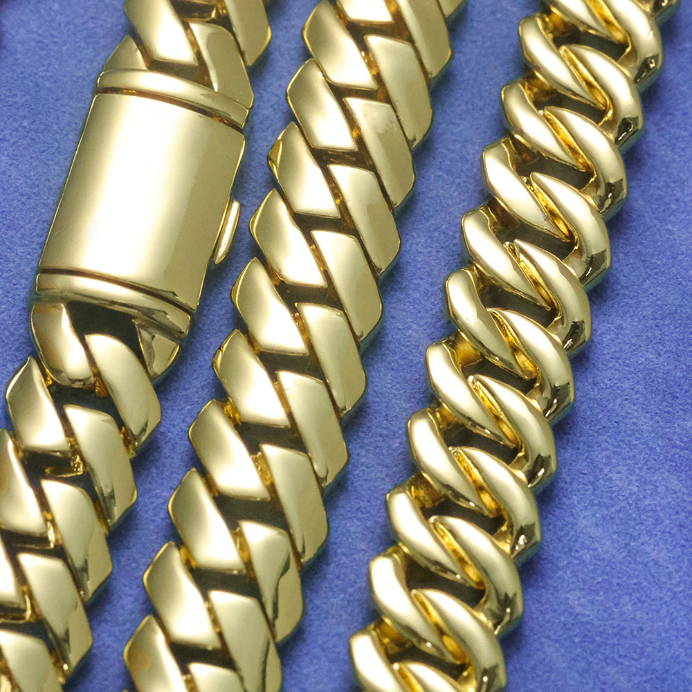 Cuban Link Chain 12Mm - Cadena de Eslabones Cubanos ESKEEM Monaco