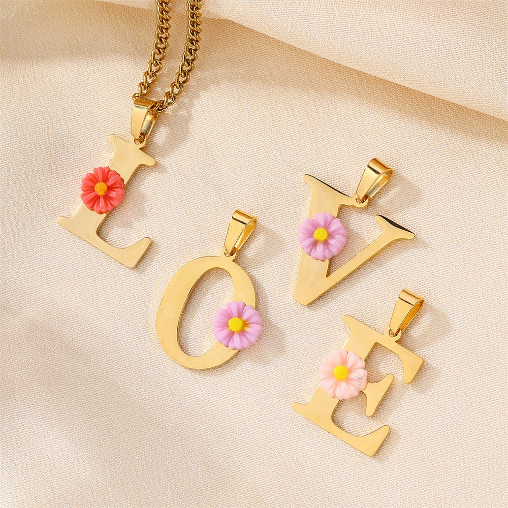 Initial Letter Necklace 18K Gold - Collar Personalizado con Inicial de Letra