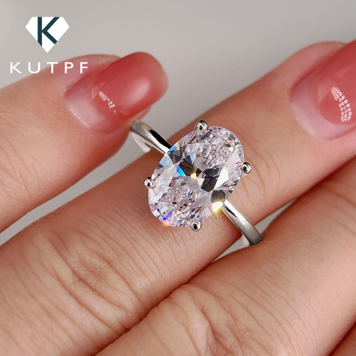 Moissanite Engagement Ring 1 Carat - Anillos de compromiso de moissanita de