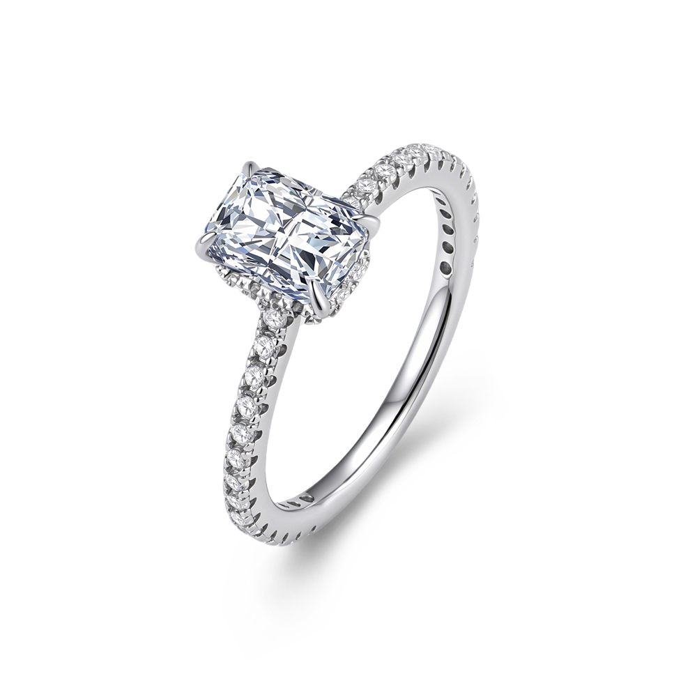 Moissanite Engagement Ring 1 Carat - Anillo de Compromiso y Boda de