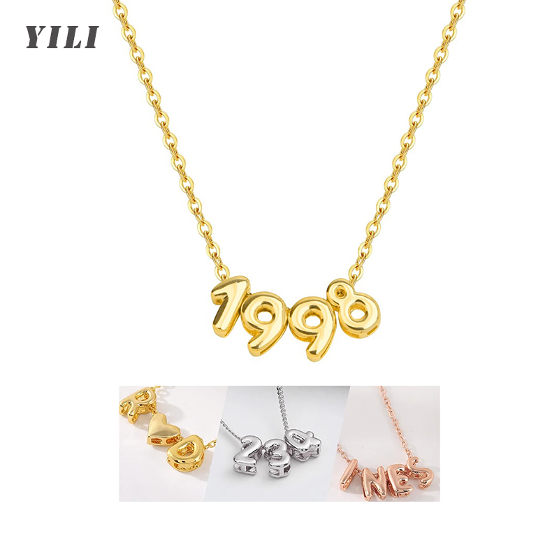 Initial Letter Necklace 18K Gold - Collar Personalizado con Letras 3D en