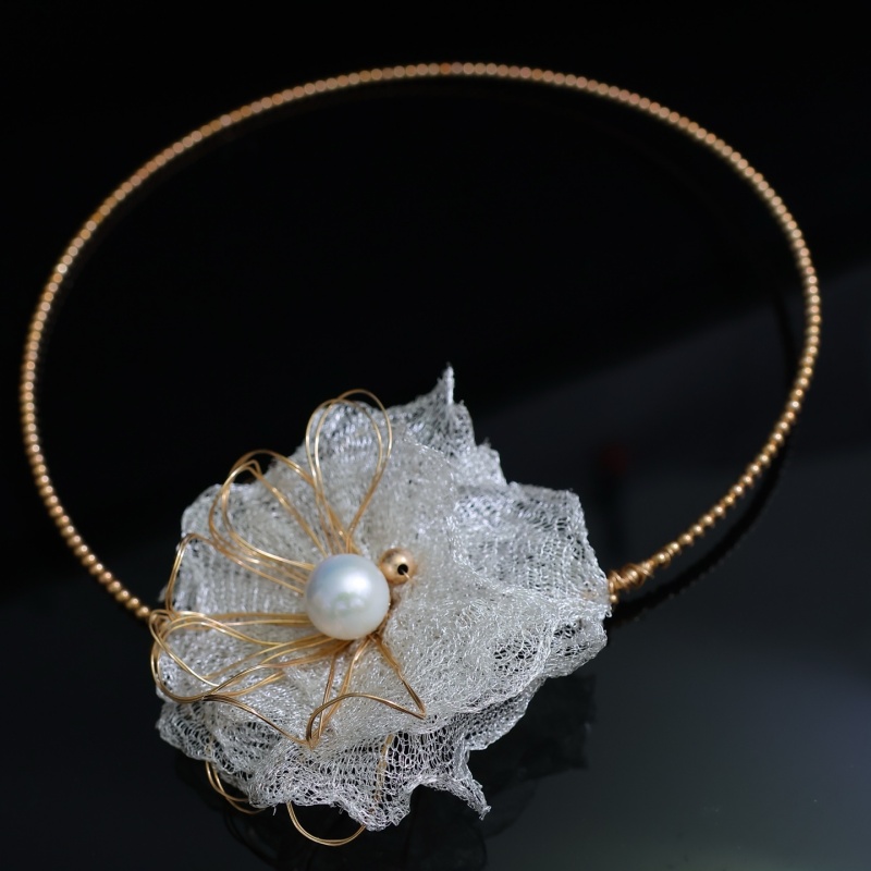 Pearl Choker Necklace Vintage - SGARIT moda mujer Vintage K oro