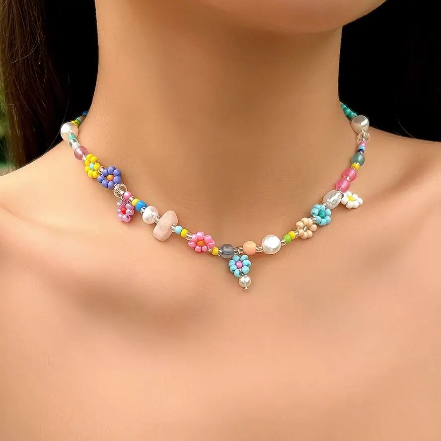 Pearl Choker Necklace Vintage - Gargantilla de perlas de imitación para