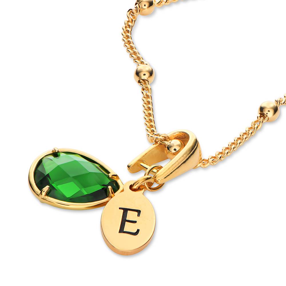 Initial Letter Necklace 18K Gold - Colgante con nombre personalizado, collar con