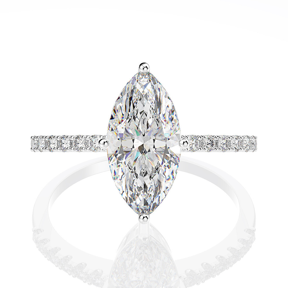 Moissanite Engagement Ring 1 Carat - Anillos de boda de moissanita de
