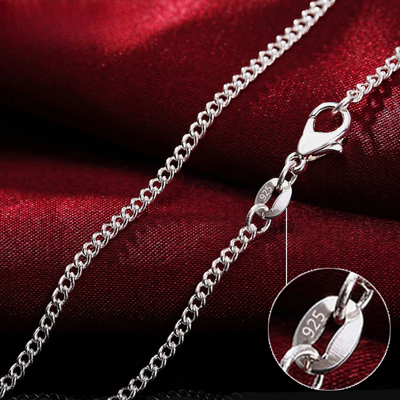 Cuban Link Chain 12Mm - Collar de cadena lateral de Plata