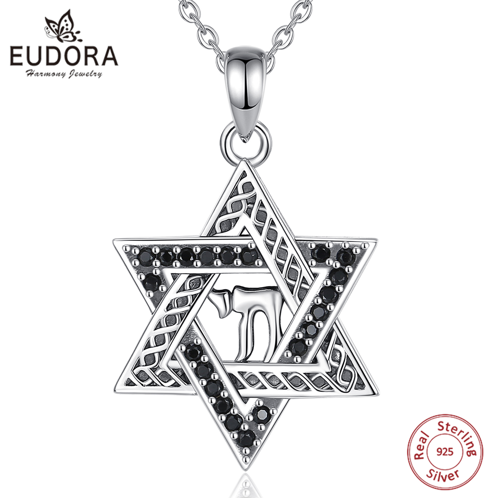 925 Sterling Silver Chain Necklace Men - Eudora-colgante de plata de ley 925