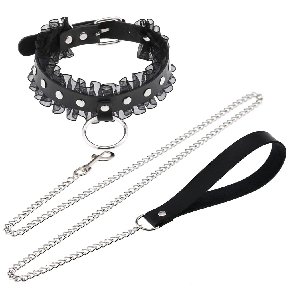 Gargantilla Sexy de encaje con - Goth Punk Spike Choker reseña y precio