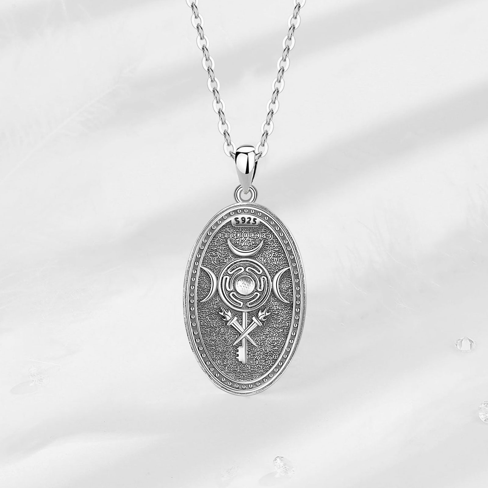 Eudora-collar de diosa de Trip - 925 Sterling Silver Chain Necklace Men reseña y precio