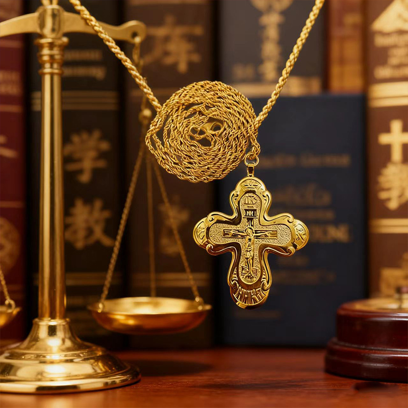 Nueva Cruz Pectoral Ortodoxa 2 - Cross Pendant Necklace Gold reseña y precio