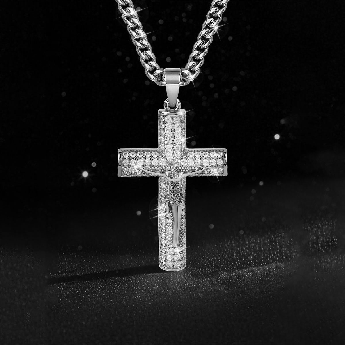Collar con Cruz Chapada en Oro - Cross Pendant Necklace Gold reseña y precio