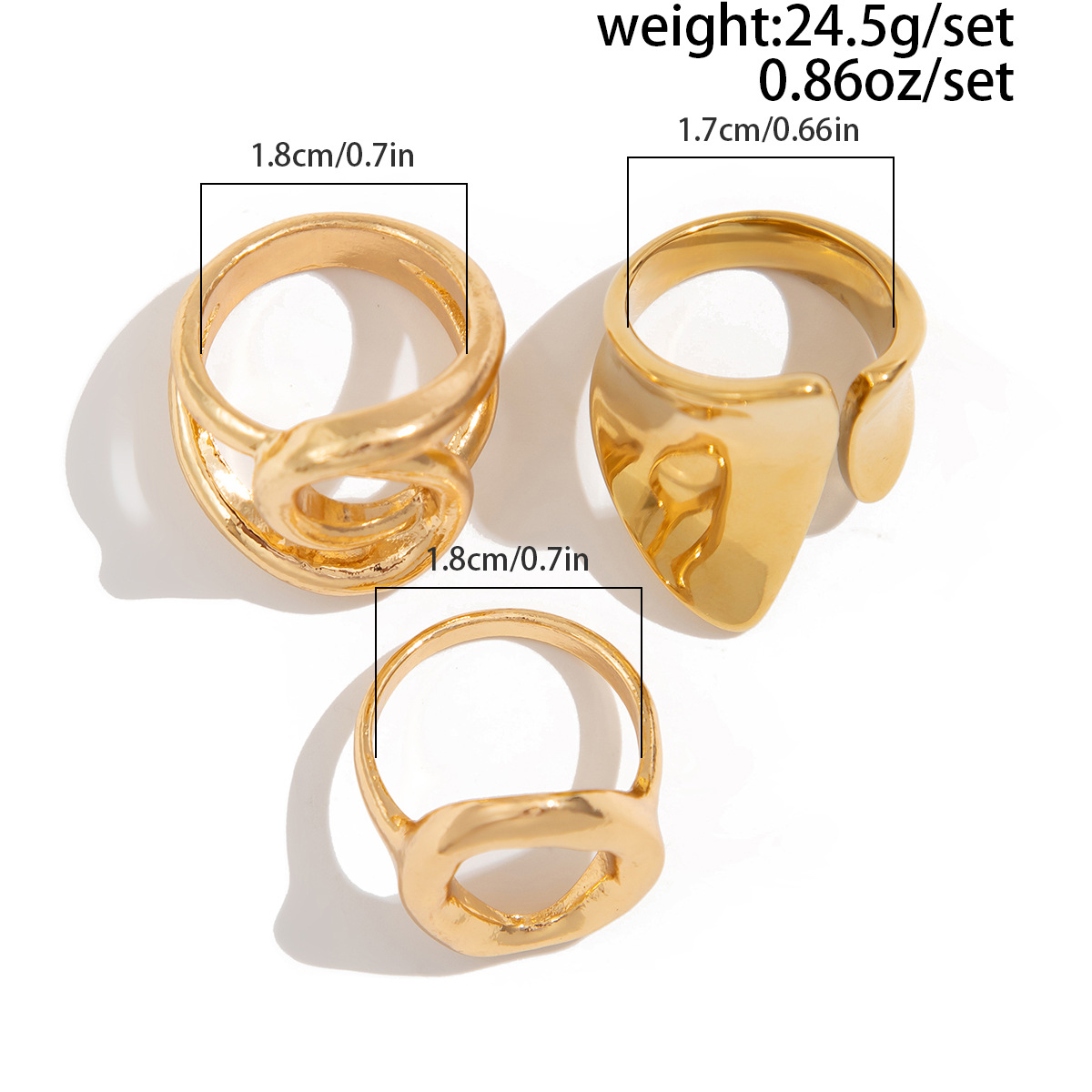DIEZI 3 unids/set nueva moda P - Vintage Punk Knuckle Rings Set reseña y precio