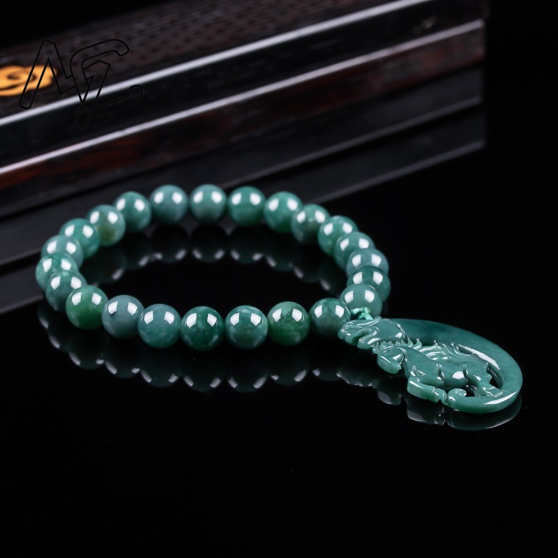 Pulsera de Jadeíta Natural Azu - Bracelets reseña y precio