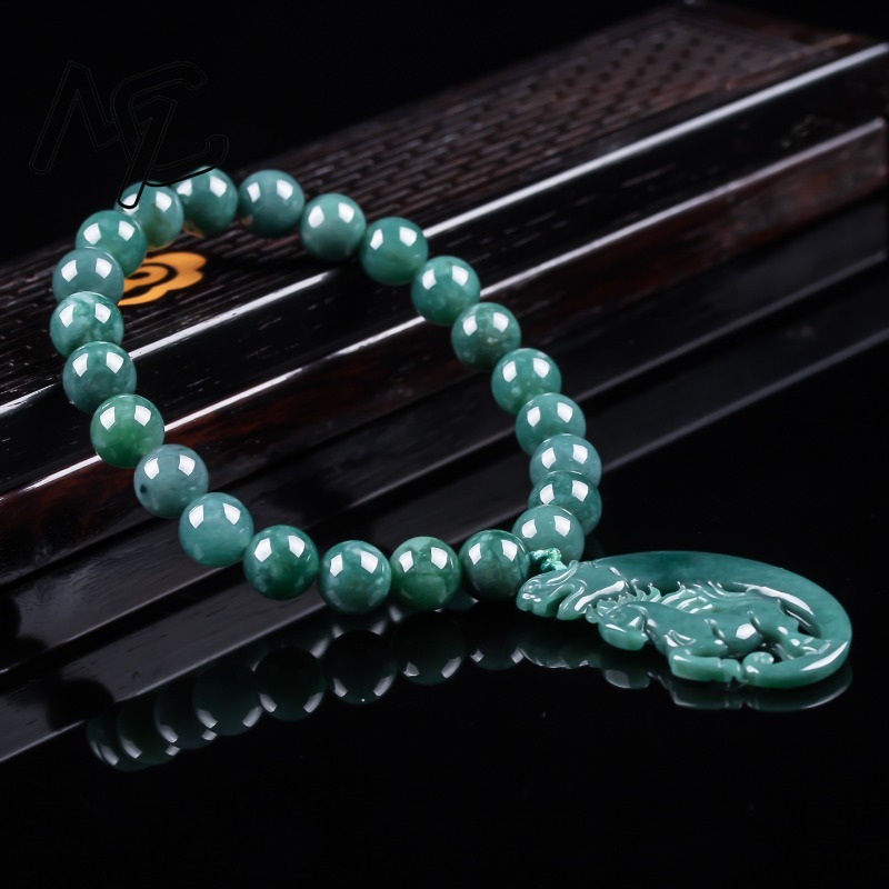 Pulsera de Jadeíta Natural Azu - Bracelets reseña y precio