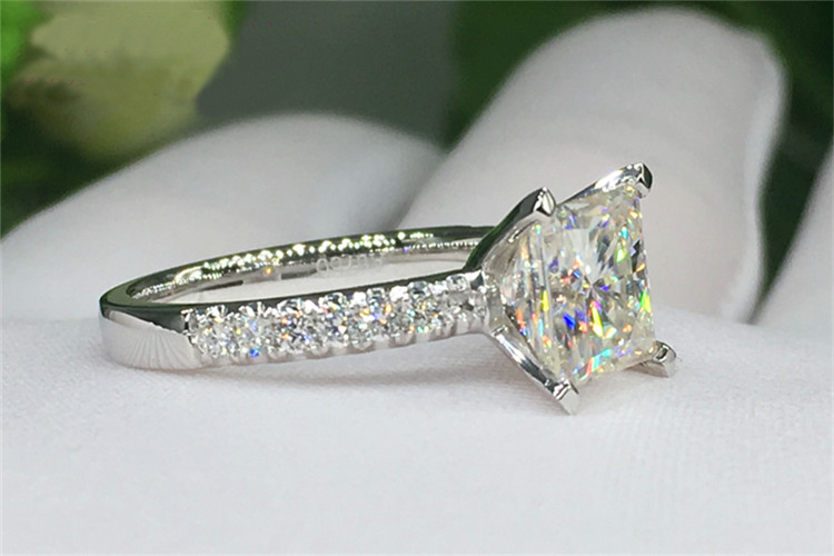 Anillo de Compromiso y Boda Pe - Moissanite Engagement Ring 1 Carat reseña y precio