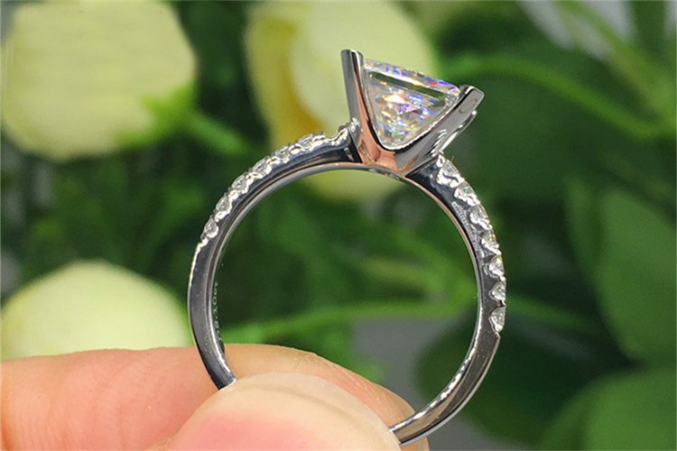 Anillo de Compromiso y Boda Pe - Moissanite Engagement Ring 1 Carat reseña y precio