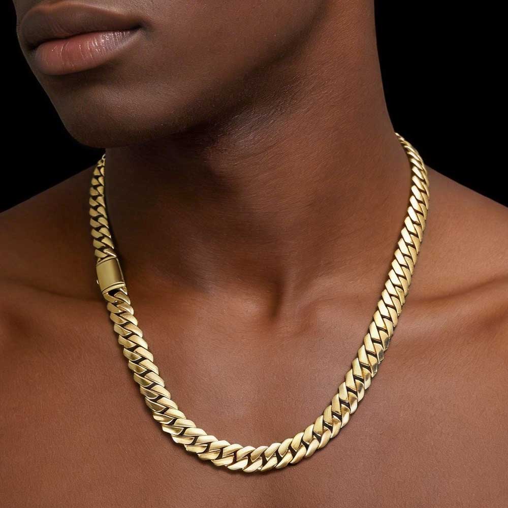 Cadena de Eslabones Cubanos ES - Cuban Link Chain 12Mm reseña y precio