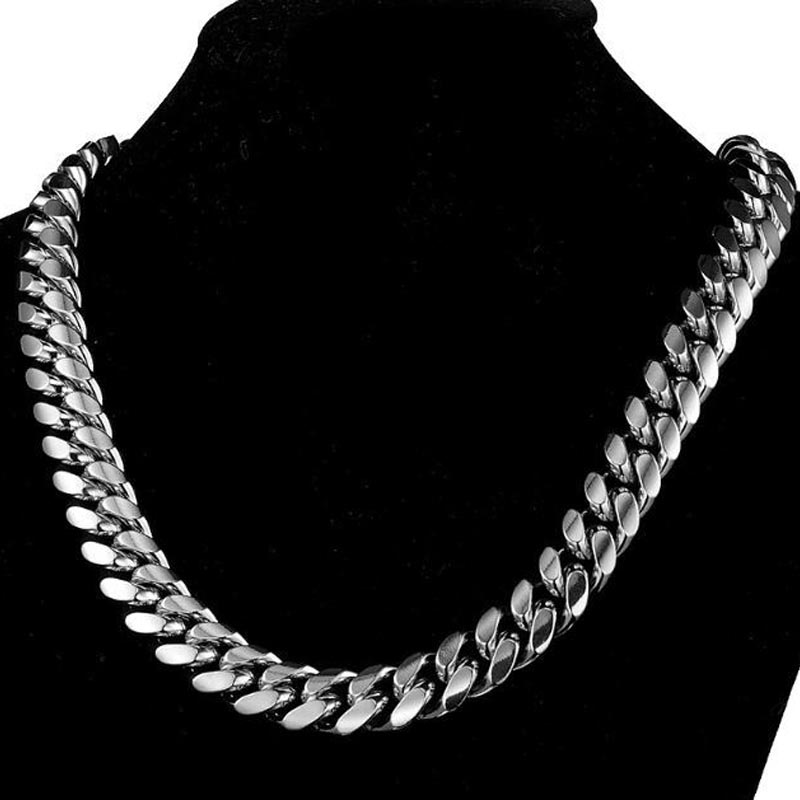 Collares de eslabones cubanos  - Cuban Link Chain 12Mm reseña y precio