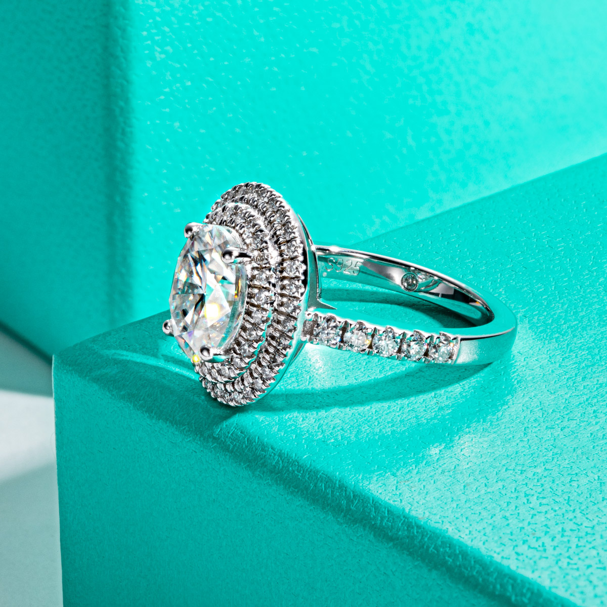 Anillos de compromiso AnuJewel - Moissanite Engagement Ring 1 Carat reseña y precio