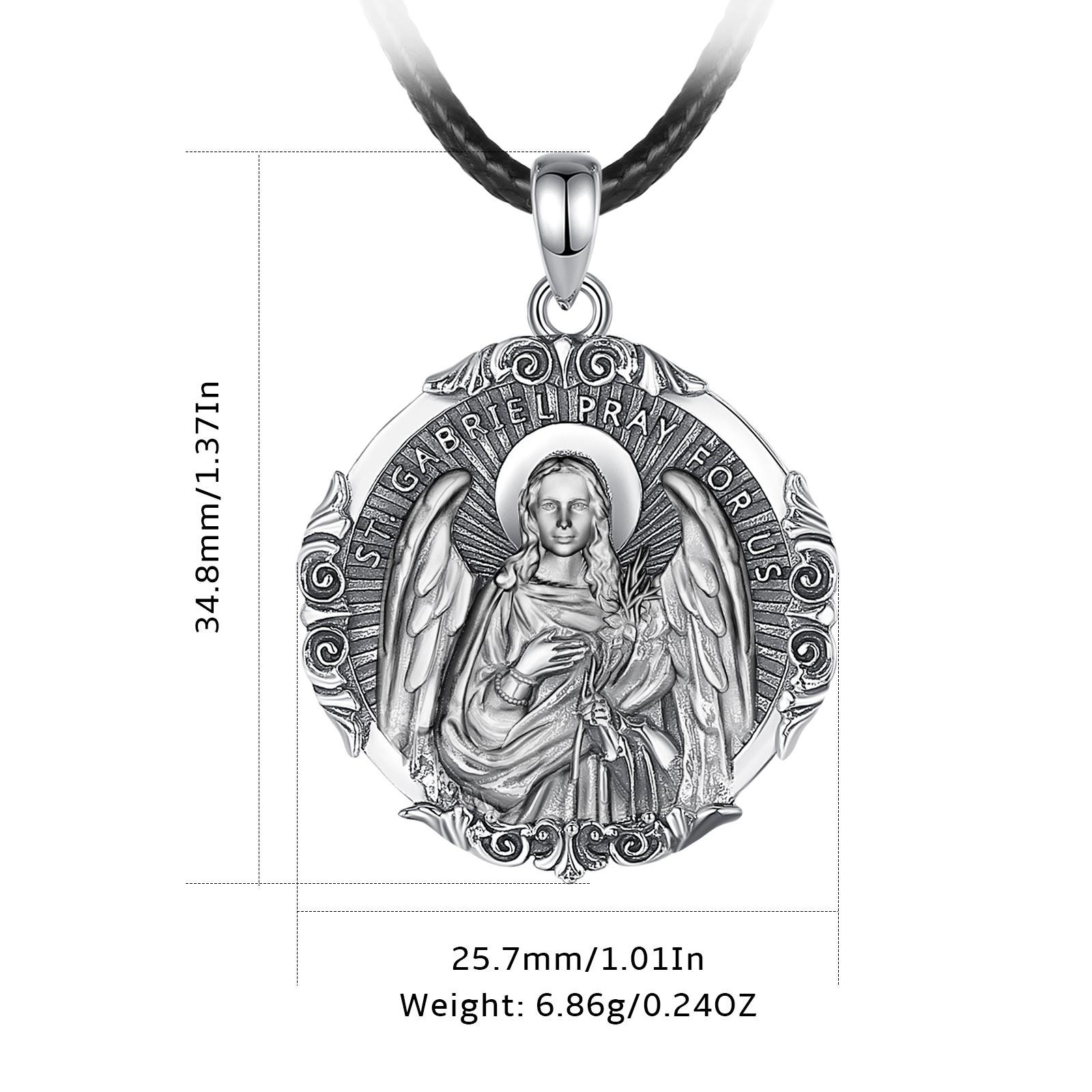 Eudora-Collar de plata de ley  - 925 Sterling Silver Chain Necklace Men reseña y precio