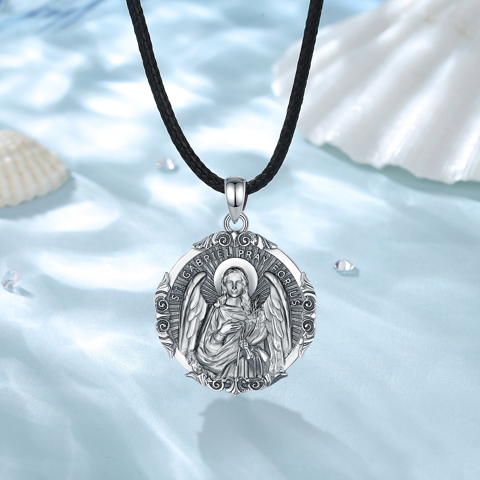 Eudora-Collar de plata de ley  - 925 Sterling Silver Chain Necklace Men reseña y precio