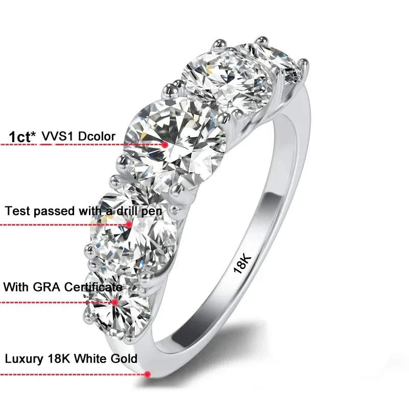 Anillo de bodas de lujo en oro - Moissanite Engagement Ring 1 Carat reseña y precio