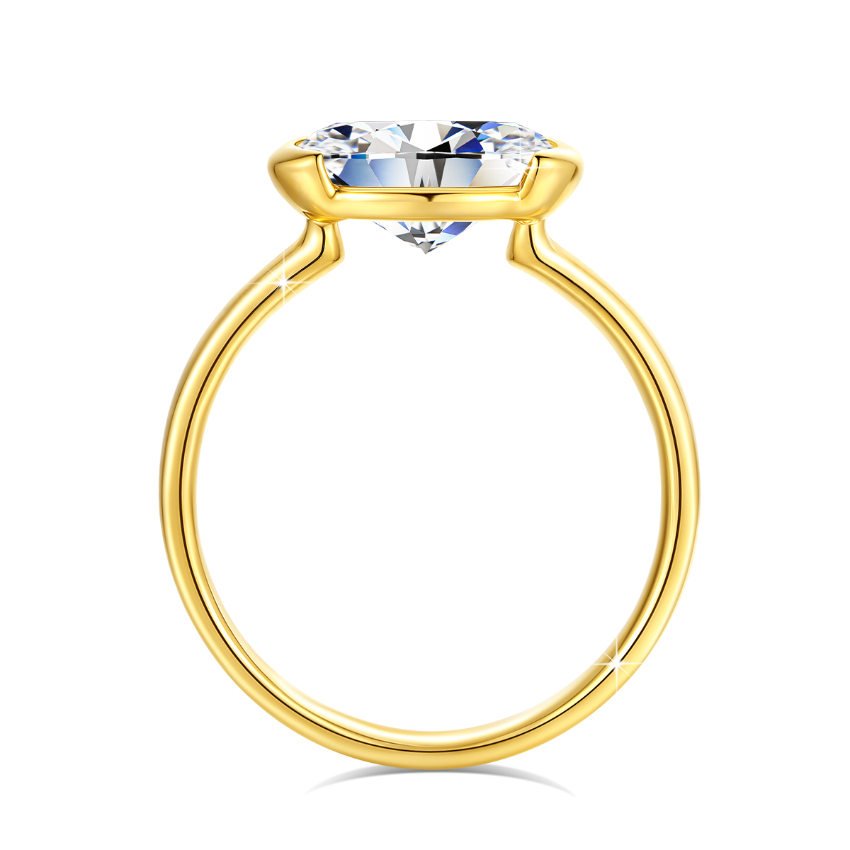 Anillo de moissanita de corte  - Moissanite Engagement Ring 1 Carat reseña y precio