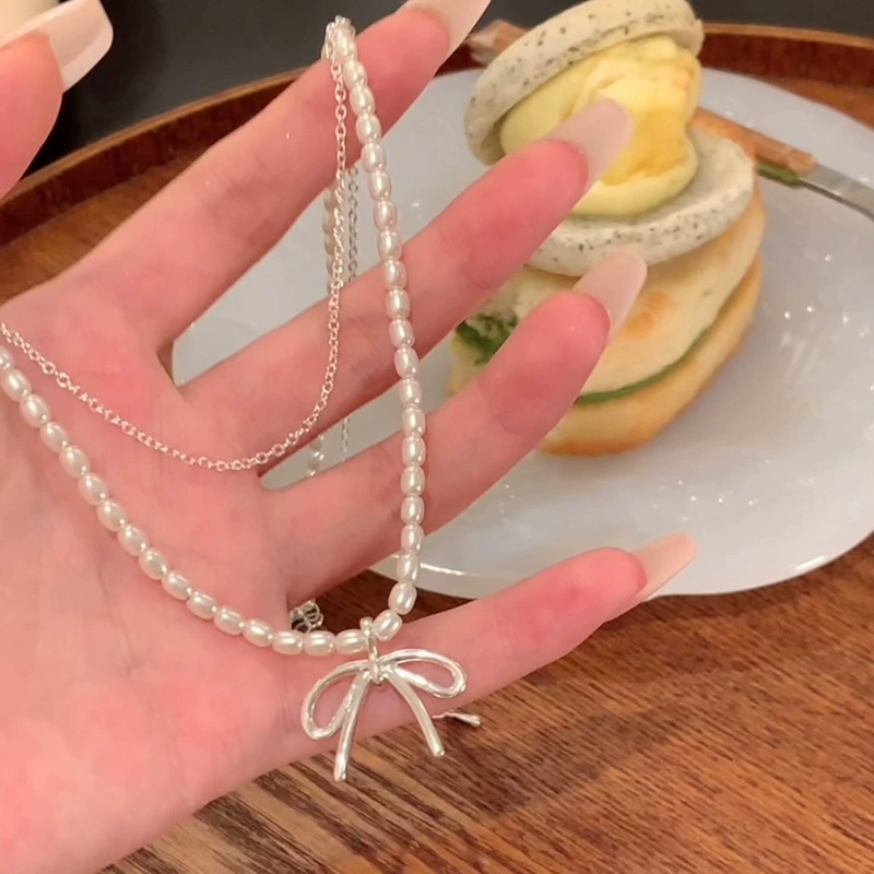 Collar de cadena de doble capa - Layered Pendant Necklace Aesthetic reseña y precio