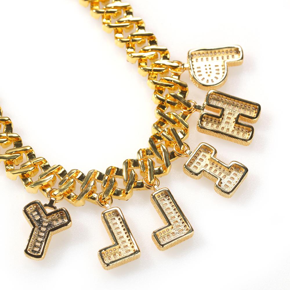UWIN DIY Baguettecz Letter Nec - Cuban Link Chain 12Mm reseña y precio