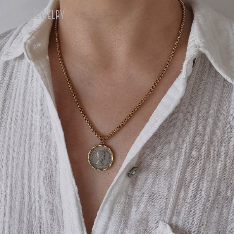 10 Uds. Caja de acero inoxidab - Cross Pendant Necklace Gold reseña y precio