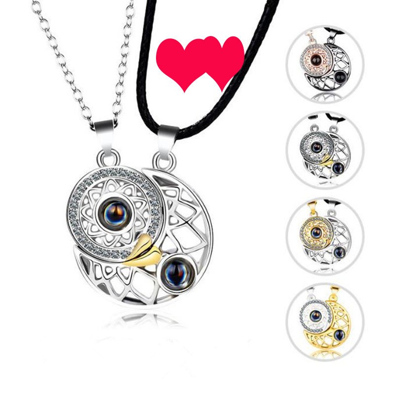 1 par de collares magnéticos a - Magnetic Couple Matching Necklaces reseña y precio