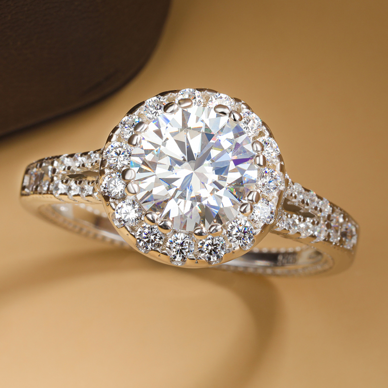 Anillos de moissanita auténtic - Moissanite Engagement Ring 1 Carat reseña y precio