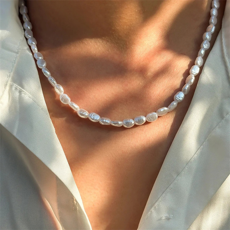 Collar de Perlas de Imitación  - Pearl Choker Necklace Vintage reseña y precio