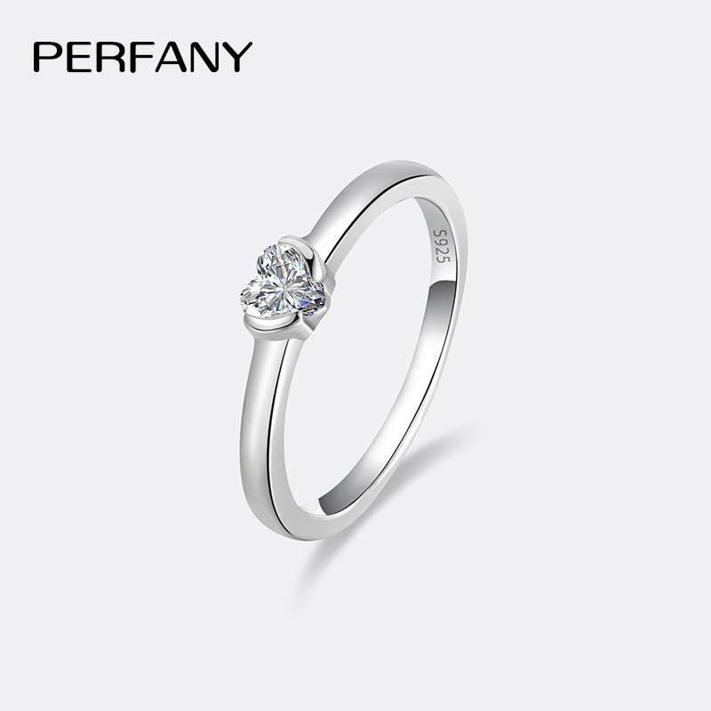 PERFANY-Anillo de moissanita c - Moissanite Engagement Ring 1 Carat reseña y precio