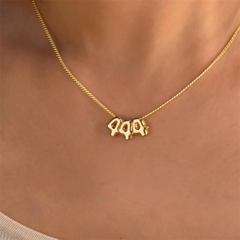 Collar Personalizado con Letra - Initial Letter Necklace 18K Gold reseña y precio