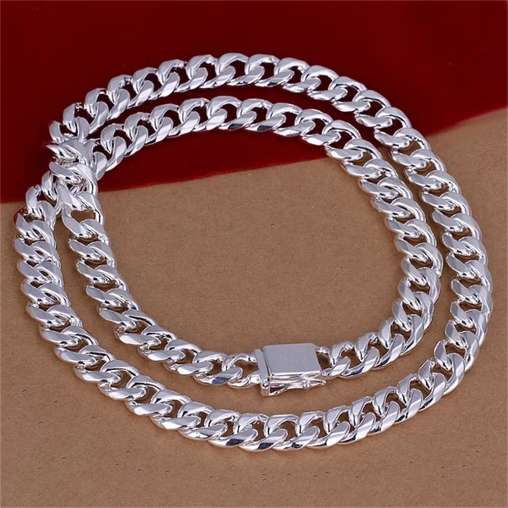 Collar clásico de Plata de Ley - 925 Sterling Silver Chain Necklace Men reseña y precio