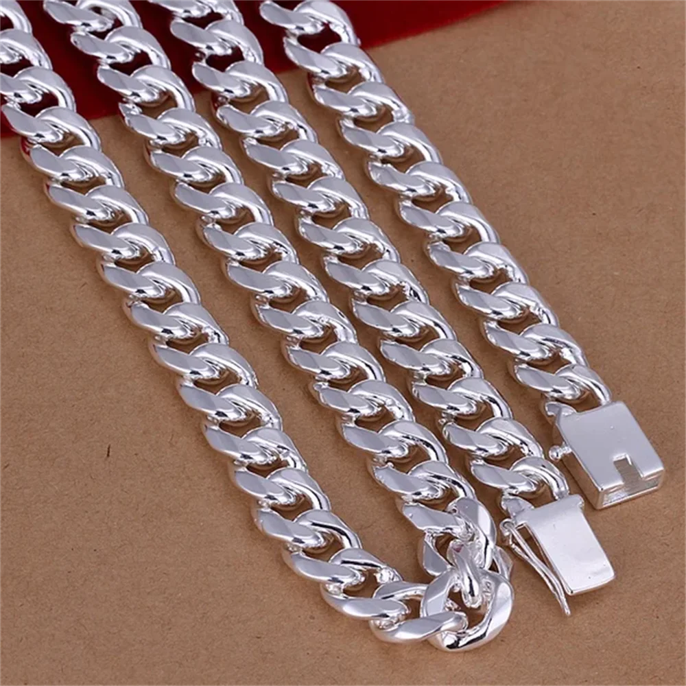 Collar clásico de Plata de Ley - 925 Sterling Silver Chain Necklace Men reseña y precio