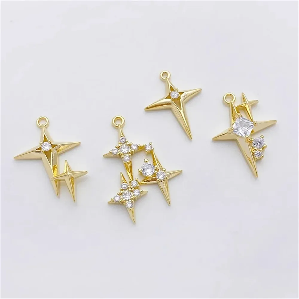 Colgante de estrella cruzada d - Cross Pendant Necklace Gold reseña y precio