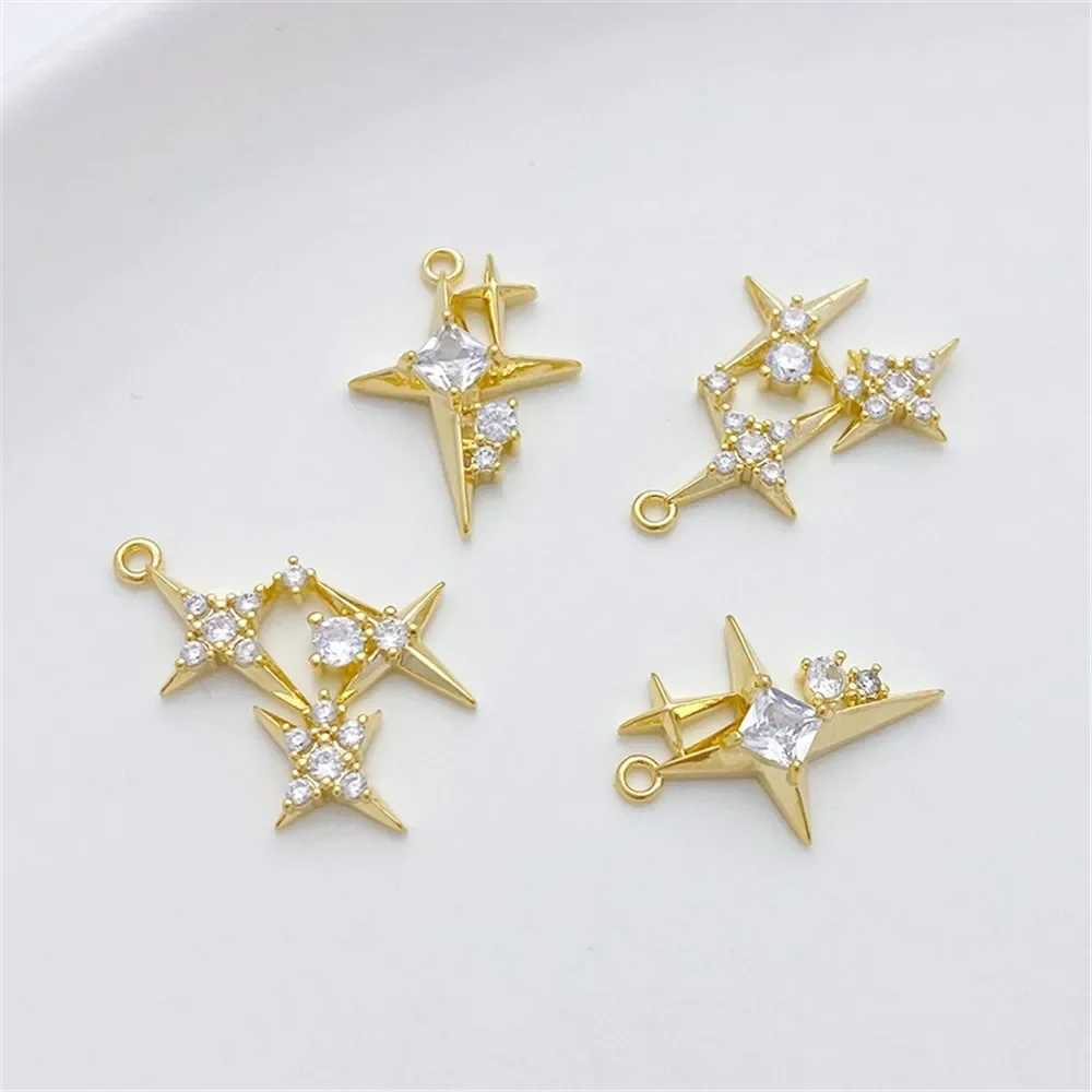 Colgante de estrella cruzada d - Cross Pendant Necklace Gold reseña y precio