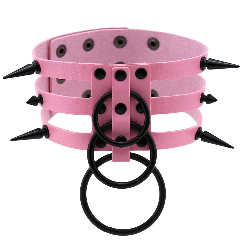 Gargantilla de Bondage de cuer - Goth Punk Spike Choker reseña y precio