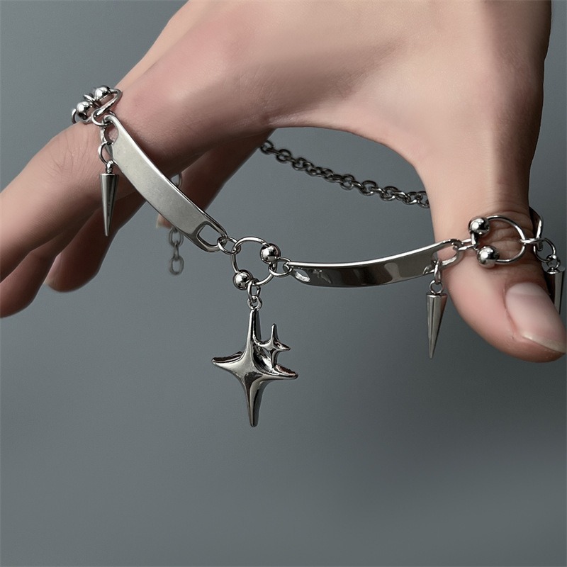 Collar de acero inoxidable est - Goth Punk Spike Choker reseña y precio