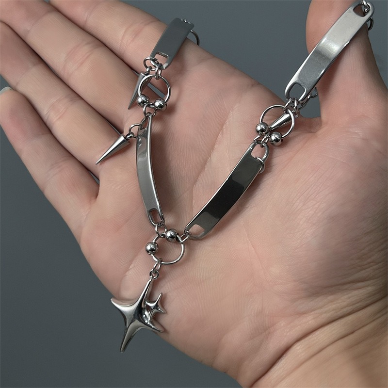 Collar de acero inoxidable est - Goth Punk Spike Choker reseña y precio