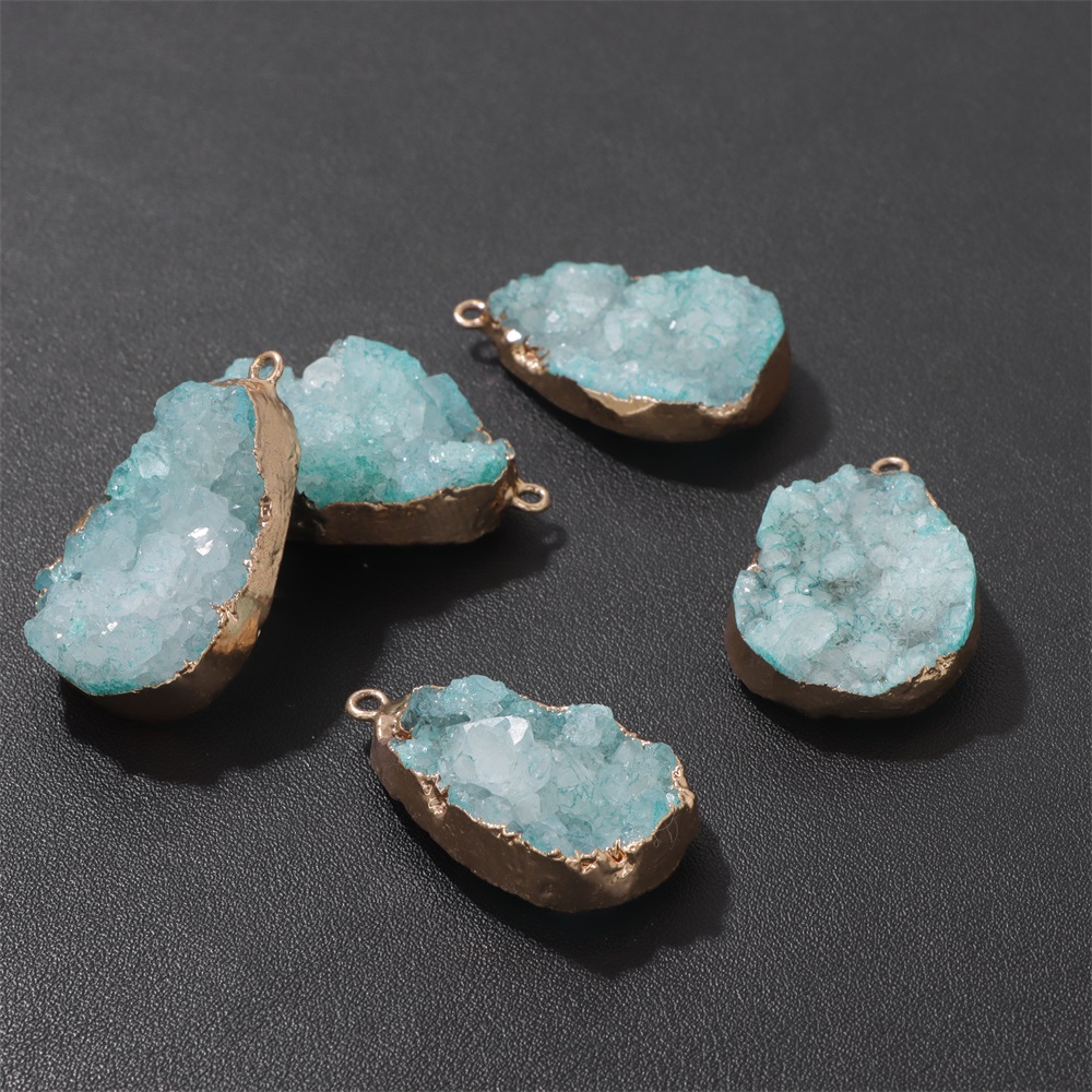 1 colgante de geoda de ágata N - Crystal Pendant Necklace Natural Stone reseña y precio