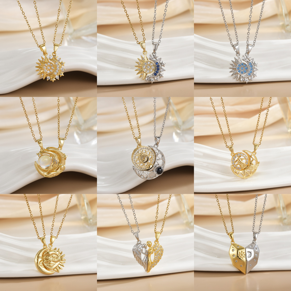 Collares magnéticos para parej - Magnetic Couple Matching Necklaces reseña y precio