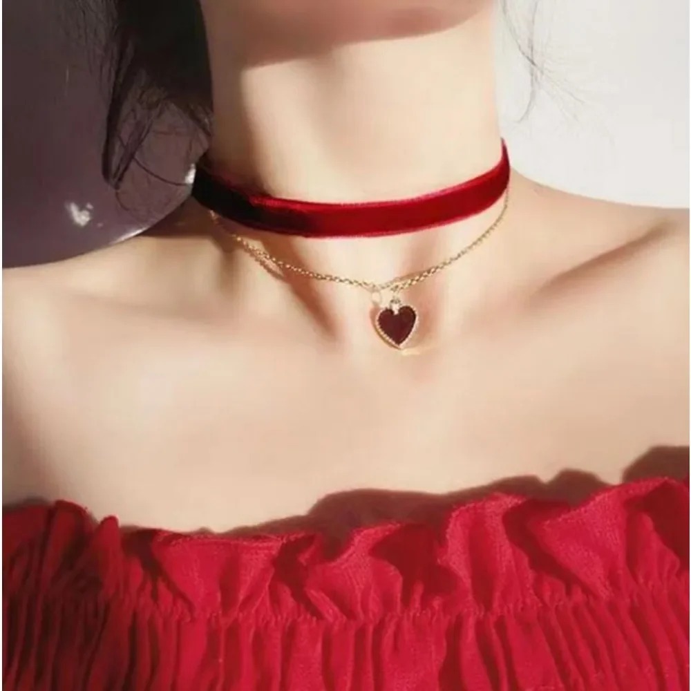 Collar Gargantilla con Colgant - Layered Pendant Necklace Aesthetic reseña y precio