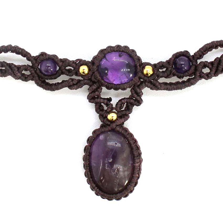 Collar con colgante de piedra  - Crystal Pendant Necklace Natural Stone reseña y precio