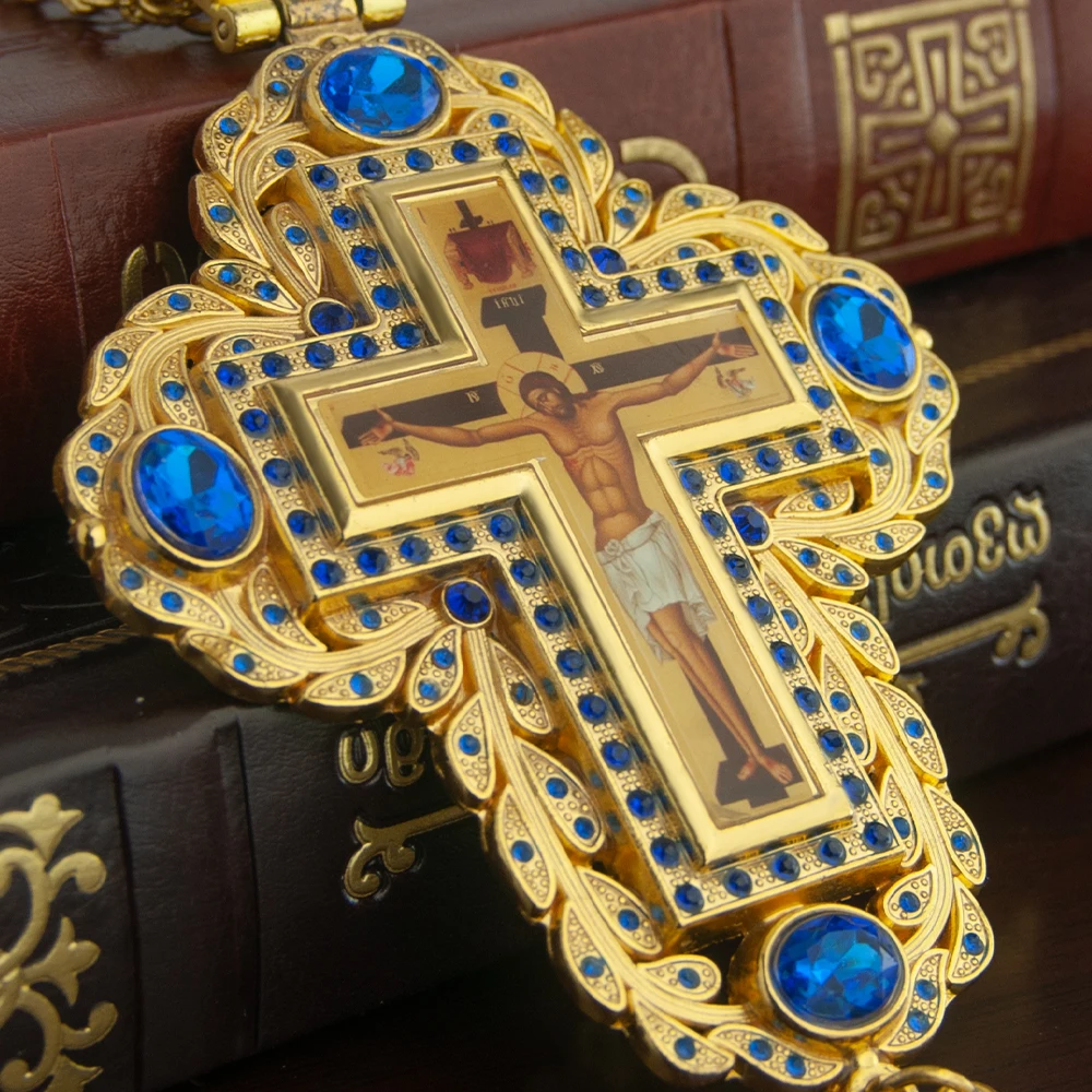 HTISOK-Colgante de cruz pector - Cross Pendant Necklace Gold reseña y precio