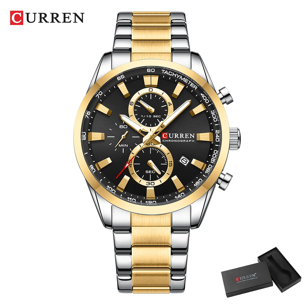 CURREN Casual cuarzo cronógraf - Watch Accessories reseña y precio