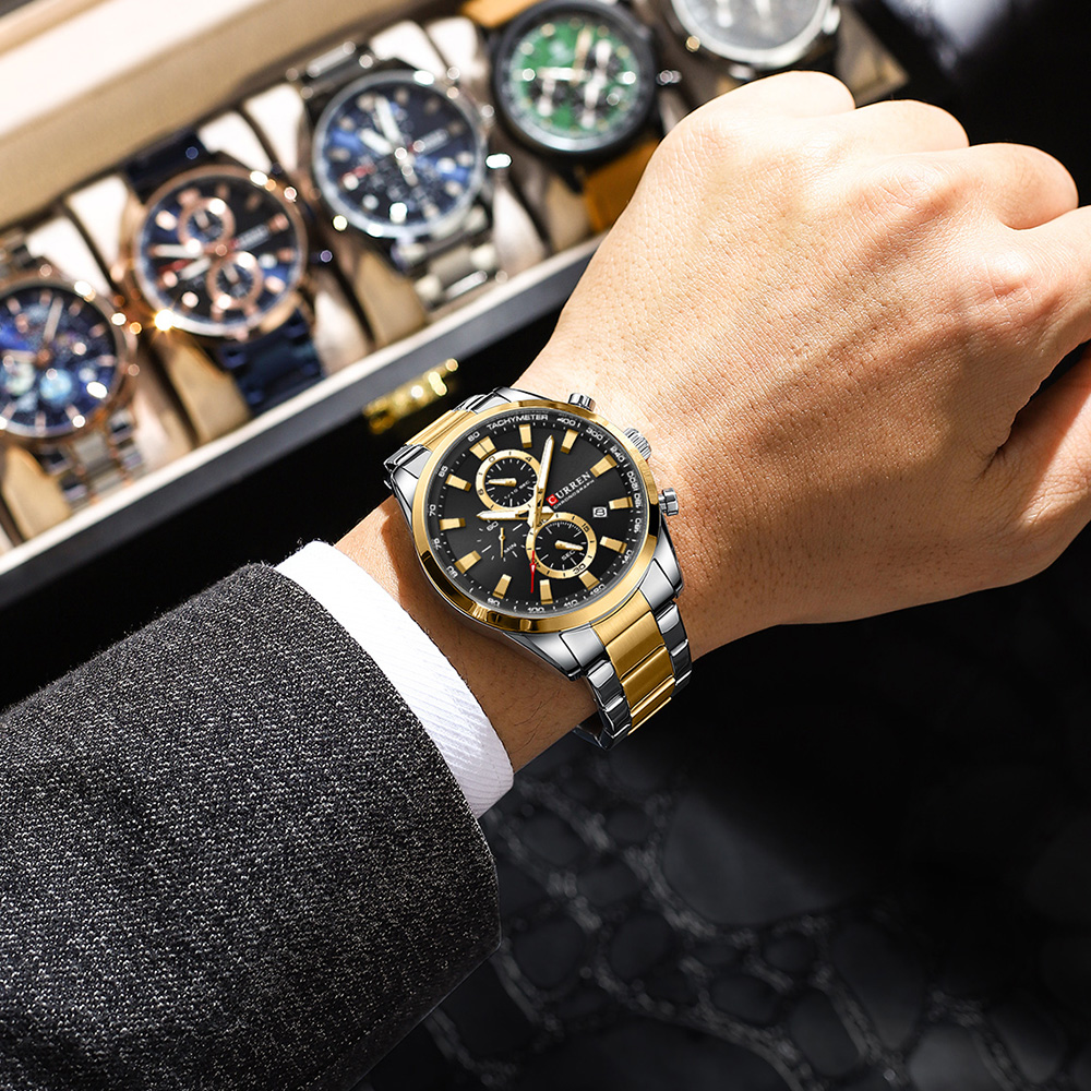 CURREN Casual cuarzo cronógraf - Watch Accessories reseña y precio