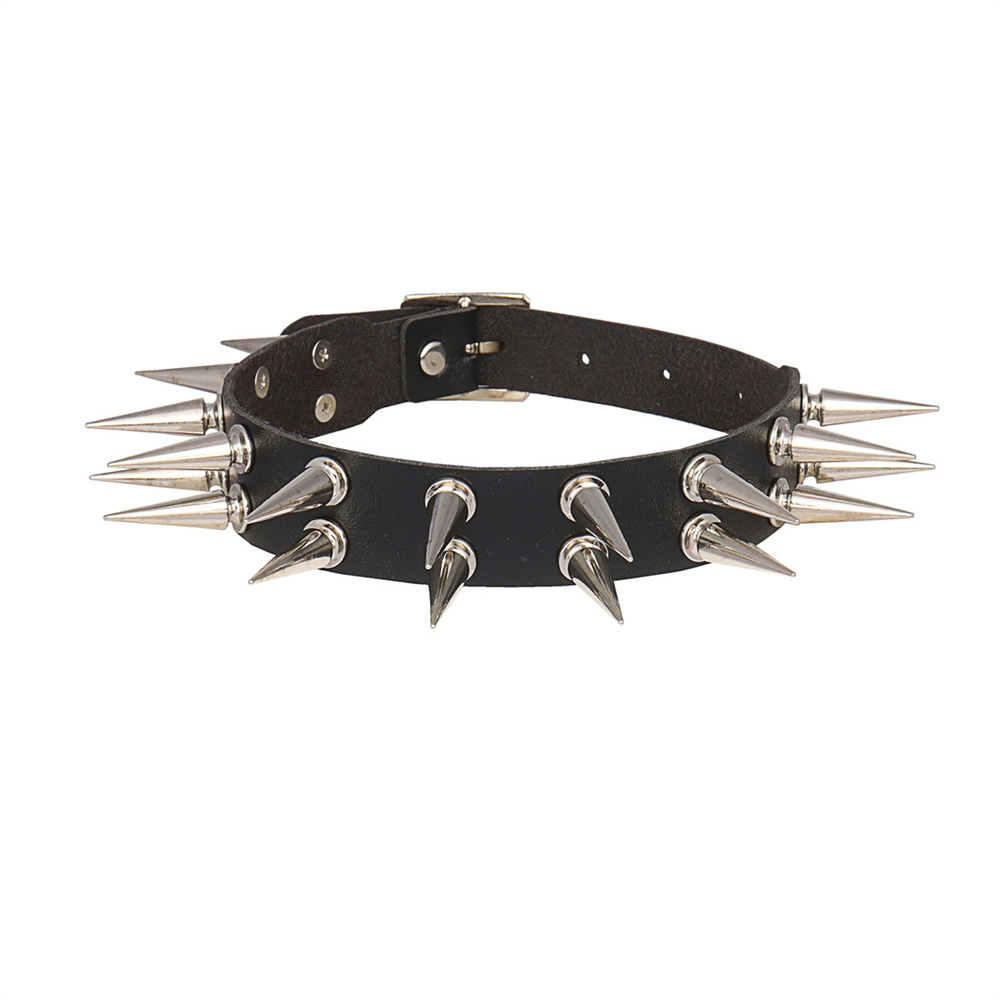 Gargantilla larga con pinchos  - Goth Punk Spike Choker reseña y precio